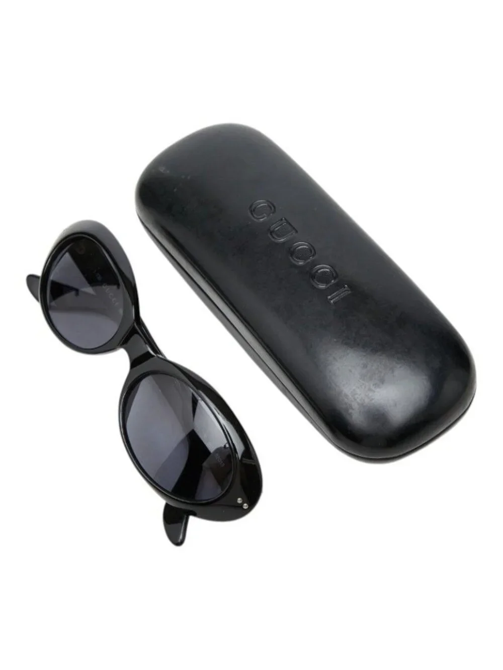 Gucci Sunglasses Eyewear Oval Frame S Black Acetate